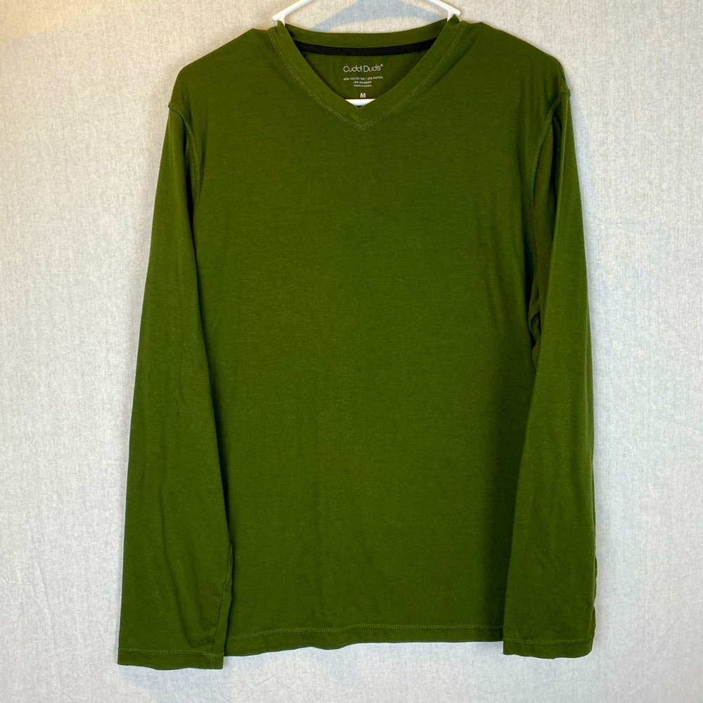 Plain Army Green Long Sleeve Shirt